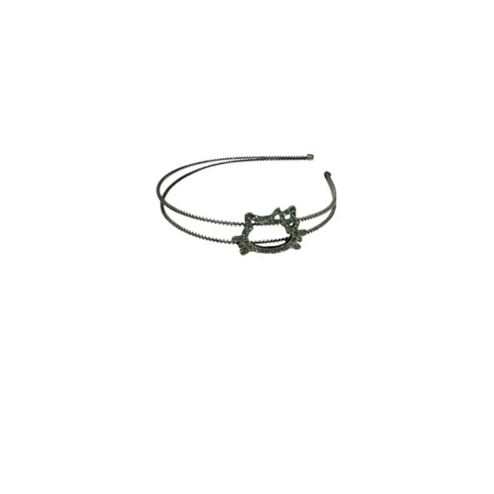 NEW girls metal kitty cat rhinestone‎ headband